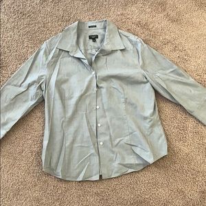 Grey button up collared top